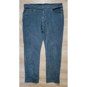 Johnnie-O Mens Pants Size 38x32 Wales Corduroy Five Pocket Charcoal